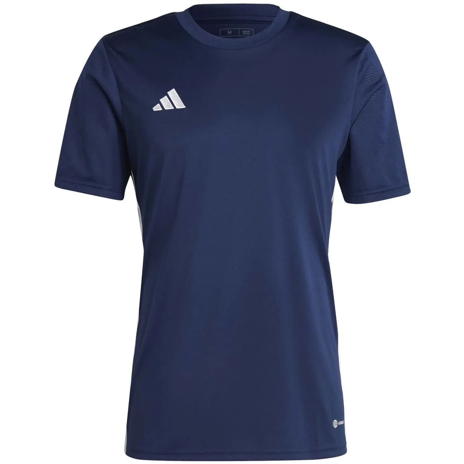 Adidas Short Sleeve T-Shirt Tabela 3 Stripes, breathable Aeroready fabric made from 100% recycled polyester, slim fit with mesh sleeves for enhanced ventilation, ideal for football, padel, and multi-sport activities.