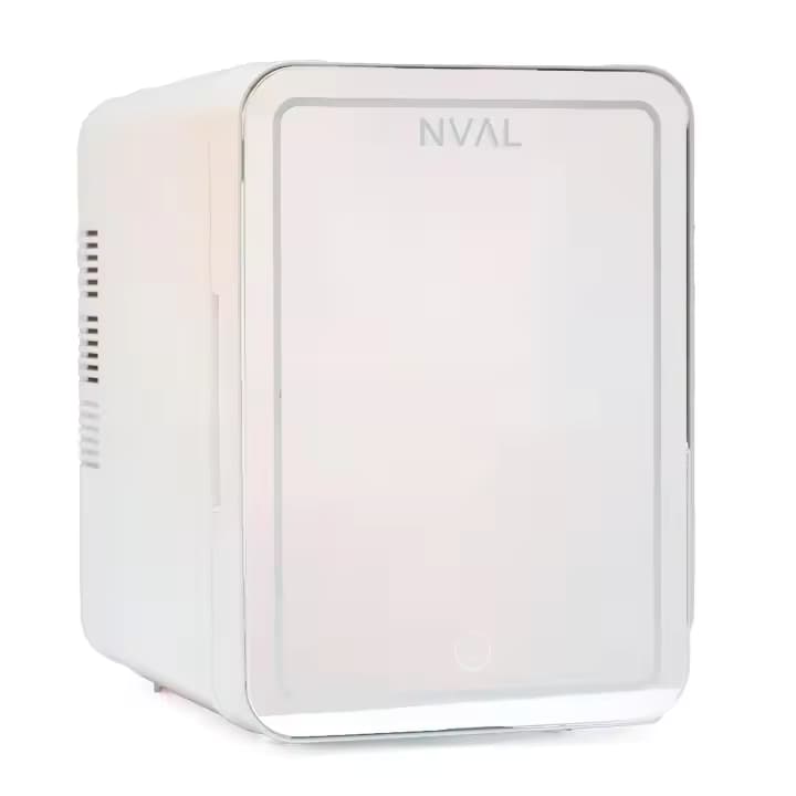 Mini nevera portátil para camping y cosméticos, 4L/6L/8L, con espejo, para habitación, dormitorio estudiantil, maquillaje, hogar y coche, de doble uso. 2